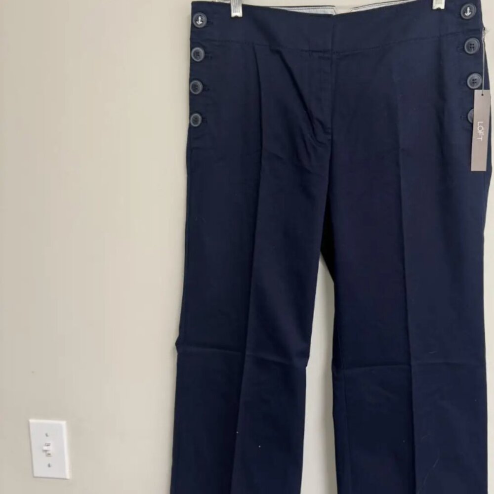 Ann Taylor Women's Navy and Blue Trousers